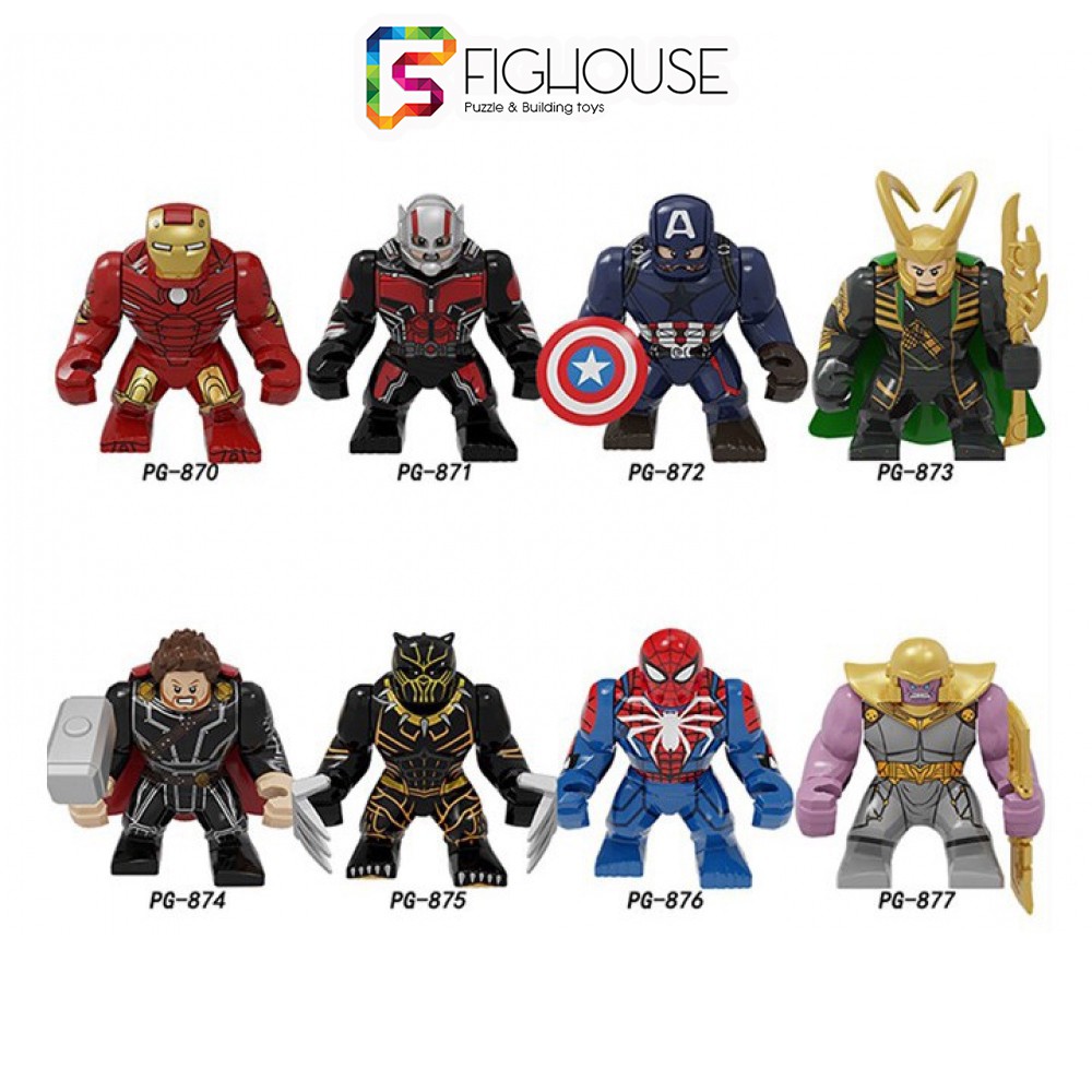 Đồ chơi lắp ráp nhân vật bigfig Captain America PG872