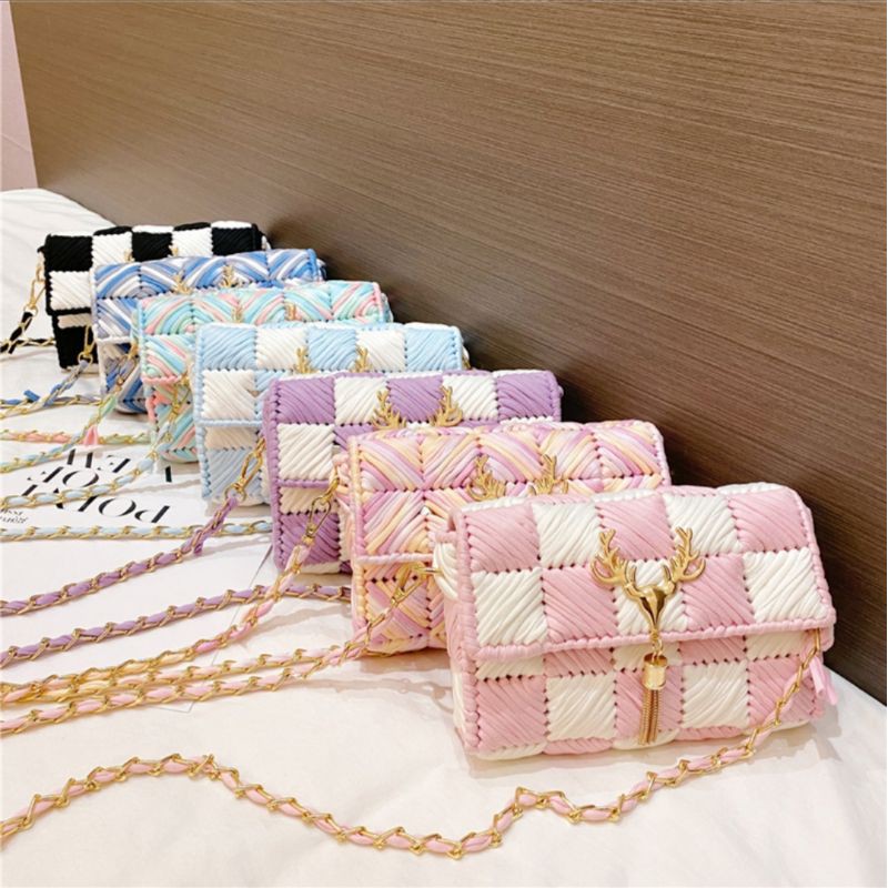 (CÓ ẢNH THẬT) TÚI HANDMADE TỰ ĐAN HÌNH ĐẦU HƯƠU MÃ 58❤