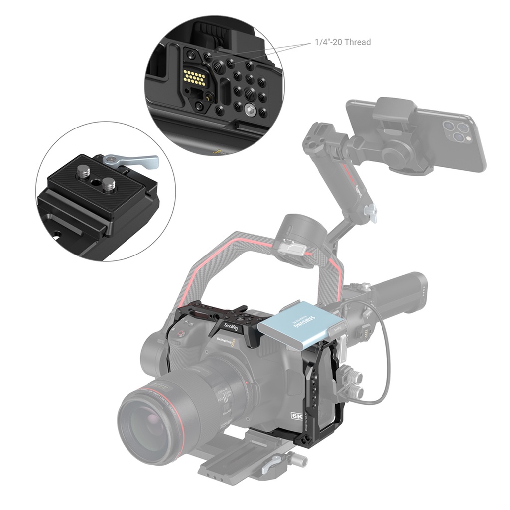 SmallRig Full Camera Cage for BMPCC 6K Pro 3517  - Hàng chính hãng