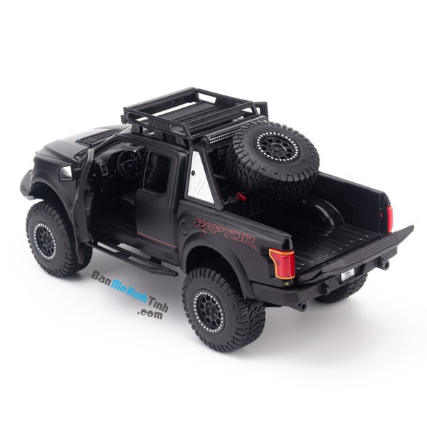 Mô hình xe bán tải độ Design Off-Road Kings 2017 Ford F-150 Raptor 1:24 Maisto Black