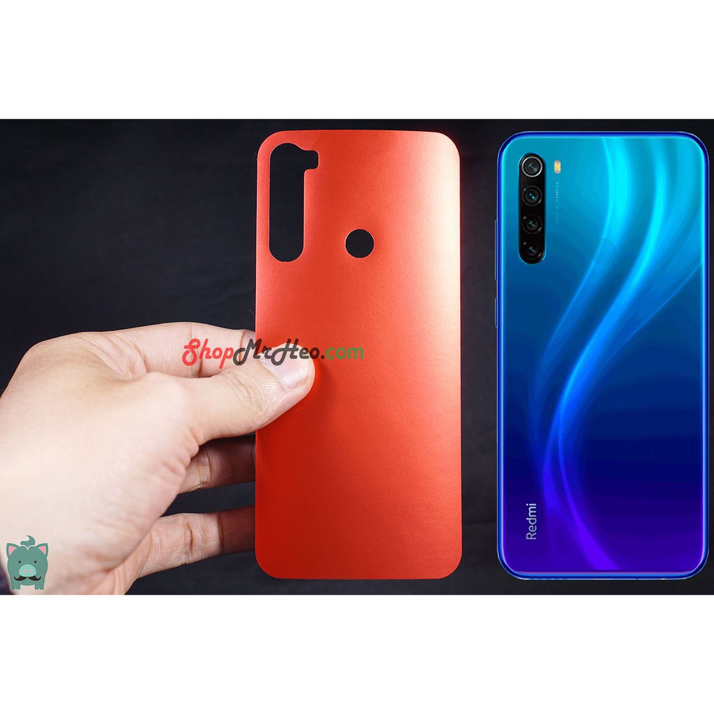 Skin Dán Mặt Sau Lưng Vân Nhôm Xiaomi Redmi 8 - Redmi Note 8 - Note 8 Pro