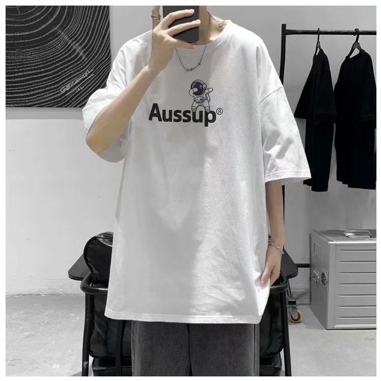 Áo thun tay ngắn dáng rộng in họa tiết phong cách cổ điển thời trang dành cho nam và nữ cỡ M-5XL