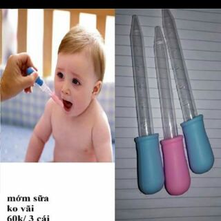 Combo 3 ống hút sữa 5ml cho bé trên 6m