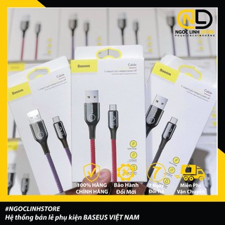 Cáp sạc Baseus thông minh tự ngắt khi sạc đầy pin (phiên bản mới năm 2020) chuẩn Lightning cho iPhone / ipad.