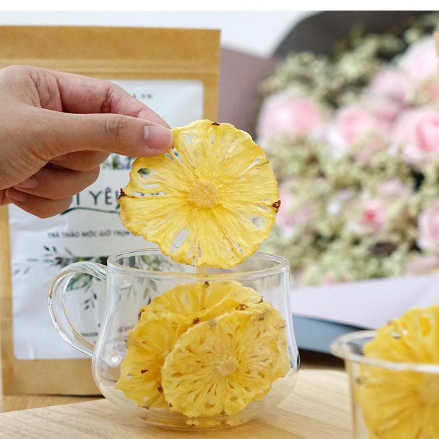 Dứa Sấy Khô Thượng Hạng Mỏng, Quả Thơm, Khóm Sấy Detox Da