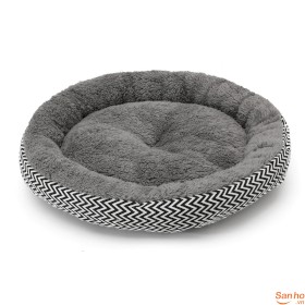 Nệm ngủ tròn bằng lông cho thú cưng chó mèo cao cấp
