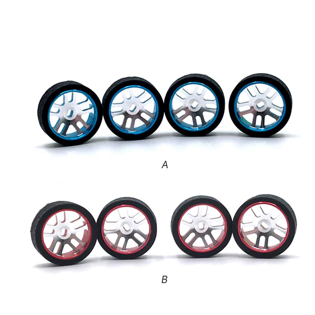 Bộ 4 Bánh Xe Thay Thế 1 / 28 Bằng Kim Loại Cho WLtoys k969 k979 k989 k999 p929