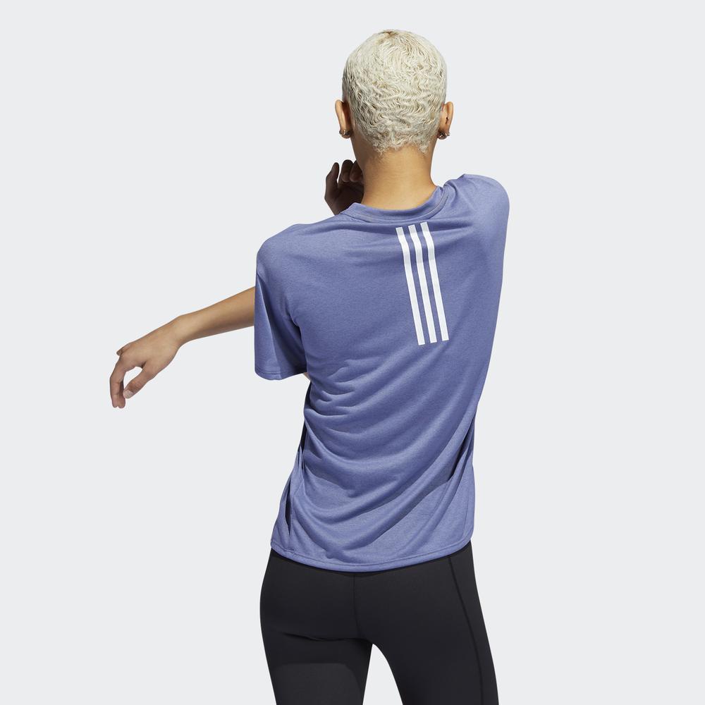 Áo Tee adidas TRAINING Nữ Áo Thun Tập Luyện 3 Sọc AEROREADY Màu tím H51187