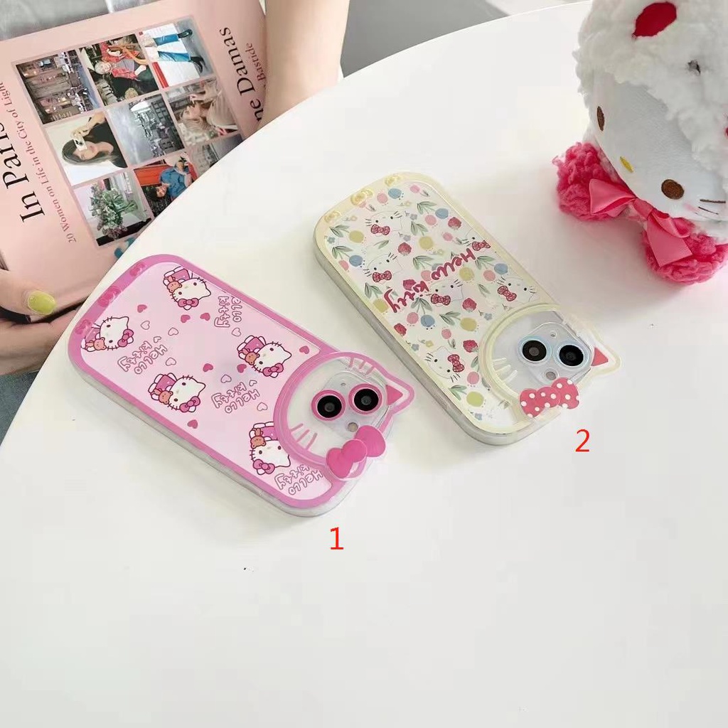 Ốp Điện Thoại Mềm In Hình Hoa Và Hello Kitty Cho iPhone13 X/Xs/Xr/XsMAX/11/12/12Pro/12ProMAX