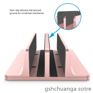Vertical Laptop Stand Double Desktop Stand Holder with Adjustable Dock 