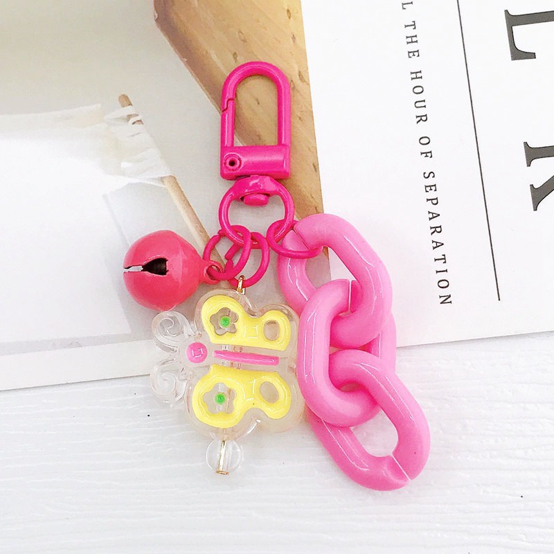Móc Khóa Hình Gấu / Vịt / Bông Hoa Nhiều Màu Dễ Thương