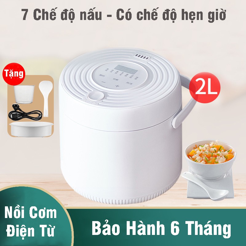 Nồi Cơm Điện Từ 7 Chế Độ Nấu Đa Năng Dung Tích 2 Lít Công Suất 400W Có Chế Độ Hẹn Giờ - Nồi Cơm Điện Mini HB88