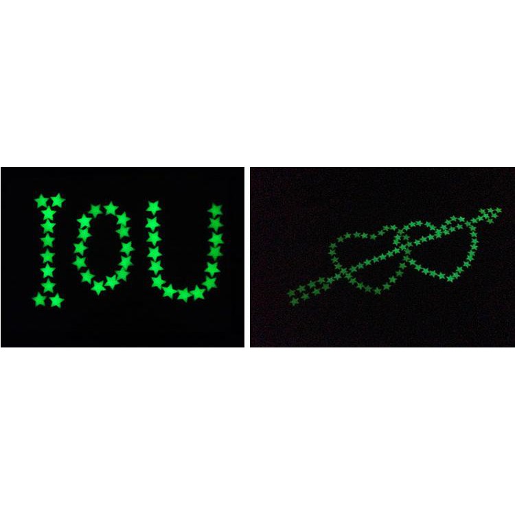 Bộ 100 ngôi sao trang trí phòng ngủ lung linh đường kính 3cm