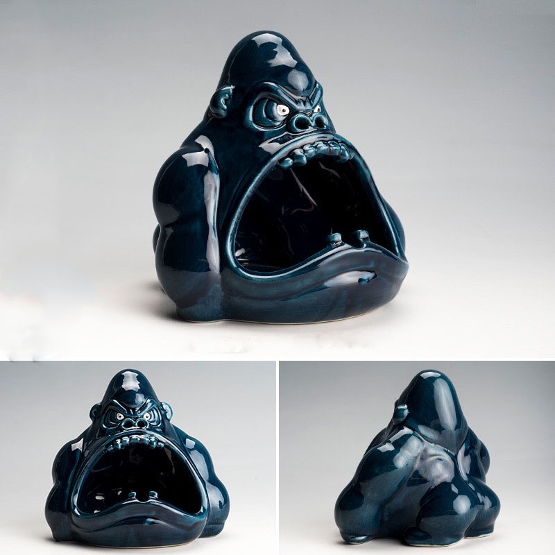 Gạt tàn thuốc KINGKONG siêu ngầu, đa chức năng: đựng chìa khóa, kệ điện thoại, trang trí nhà cửa, bàn làm việc - Ráp