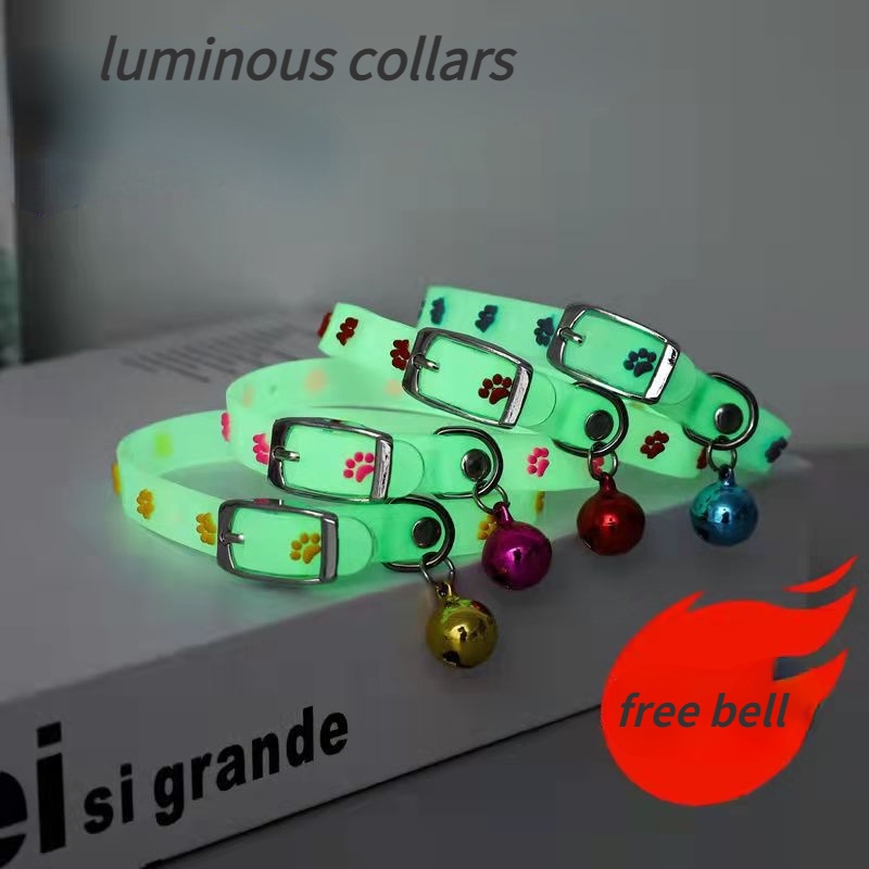 Vòng cổ cao su silicone mềm huỳnh quang cho chó mèo