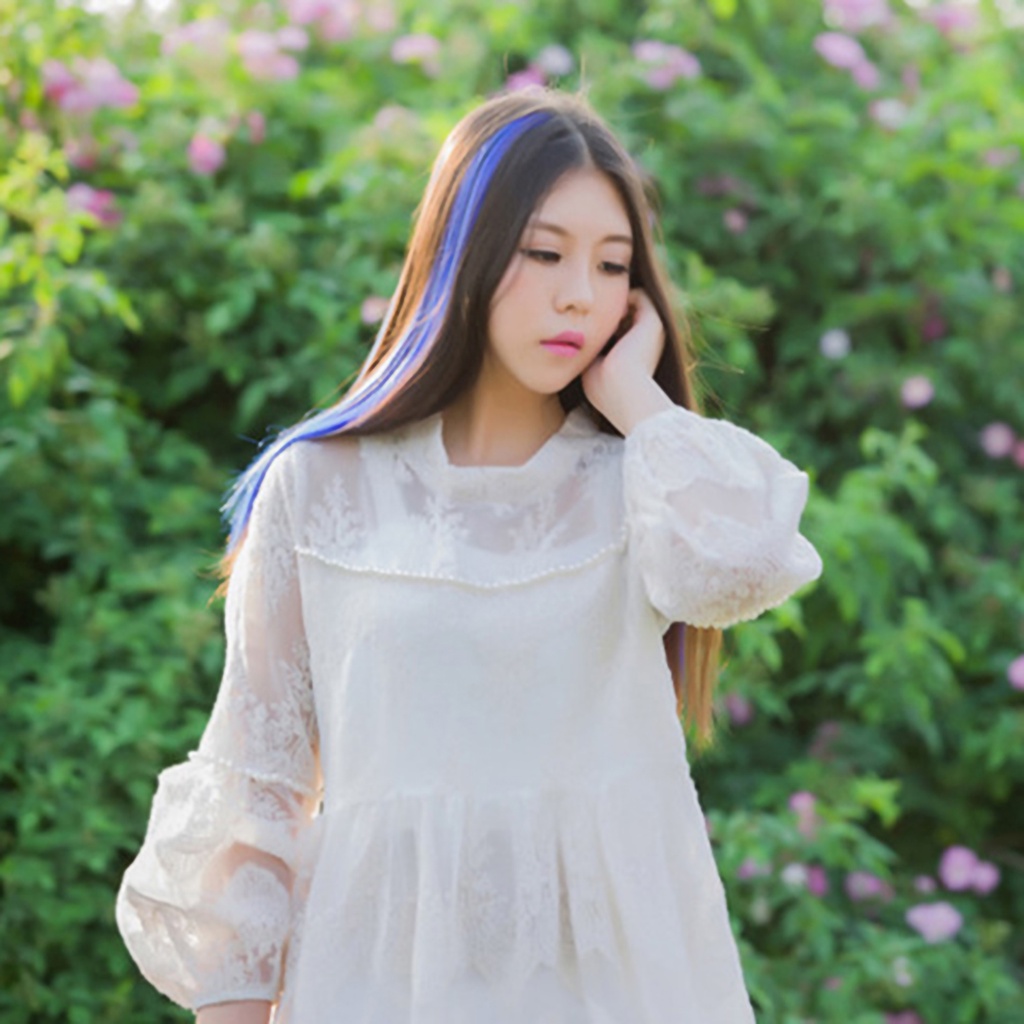 Tóc Giả Nối Dài Nhiều Màu Chịu Nhiệt