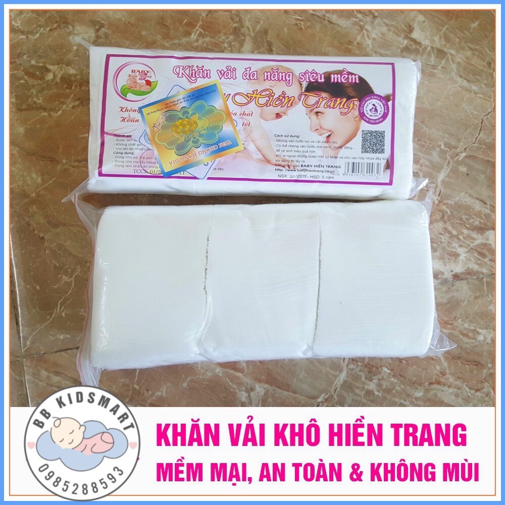 KHĂN KHÔ ĐA NĂNG🌹FREESHIP🌹130gr Khăn vải đa năng Hiền Trang an toàn cho bé gói 130gr