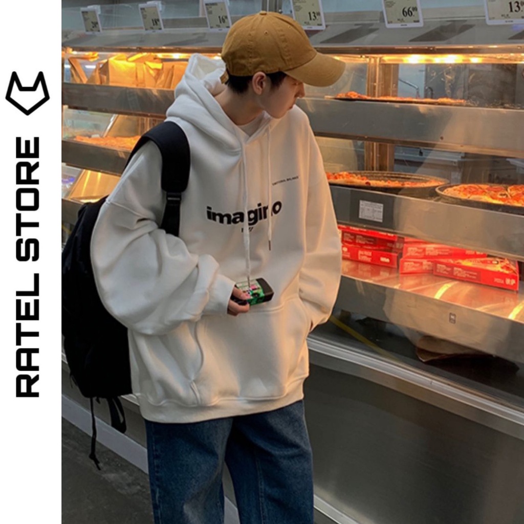 Áo Hoodie Local Brand Nỉ Bông Nam Nữ IMAGINO Unisex Form Rộng
