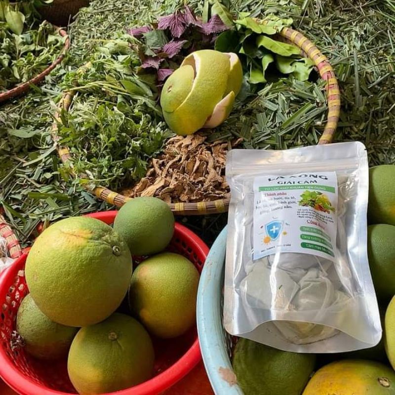 (lá mới) Gói xông - tắm giải cảm 500gr -1 kg