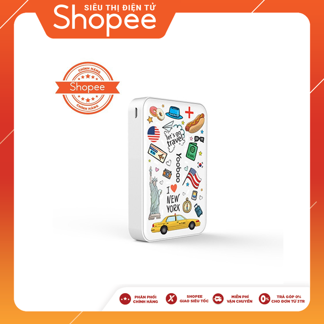 Pin sạc dự phòng MASTER 10000mAh Yoobao M5 (I Love Newyork)