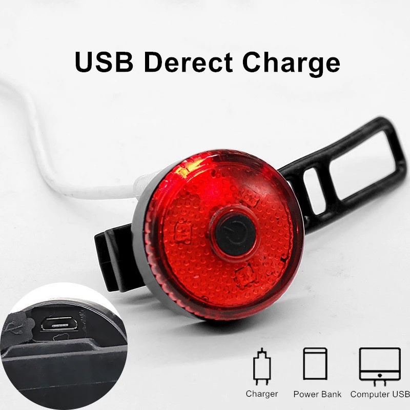 Đèn LED Cảnh Báo Gắn Đuôi Xe Đạp [Đèn An Toàn Sạc Lại Được] [Đèn Cảnh Báo An Toàn Chống Thấm Nước] [Đèn Đuôi Xe Đạp Leo Núi]