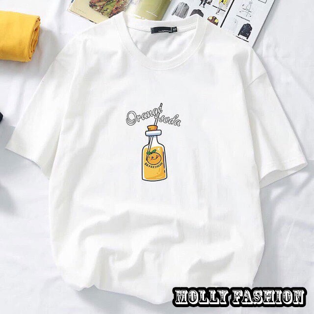 Áo thun tay lỡ Unisex SODA form rộng Freesize dành cho nam nữ Molly Fashion