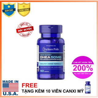 Viên uống tăng cường tiết tố Puritan's Pride Youth Guard DHEA 50mg 50 viên