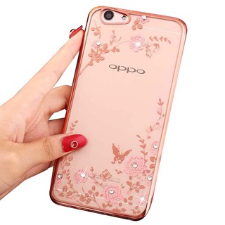 Ốp lưng họa tiết hoa bướm thời trang cho OPPO A71 A71K A77 A3s A37 A57 A39 A83 F1 F1F F1s F9 F7 F5