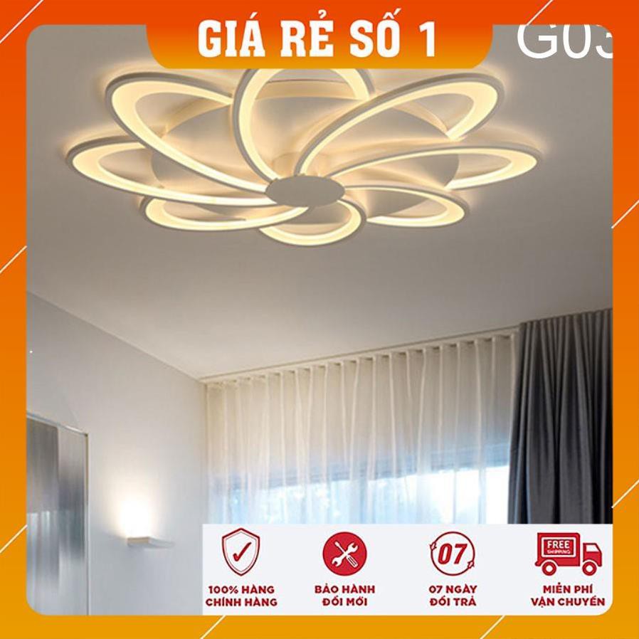 Giá Rẻ Số 1 ĐÈN ỐP TRẦN trang trí phòng khách, đèn Led trang trí  8 cánh, bảo hành 1 năm, có 3 chế độ sáng-G03