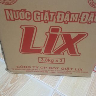 Nước giặt đậm đặc Lix 3,8kg