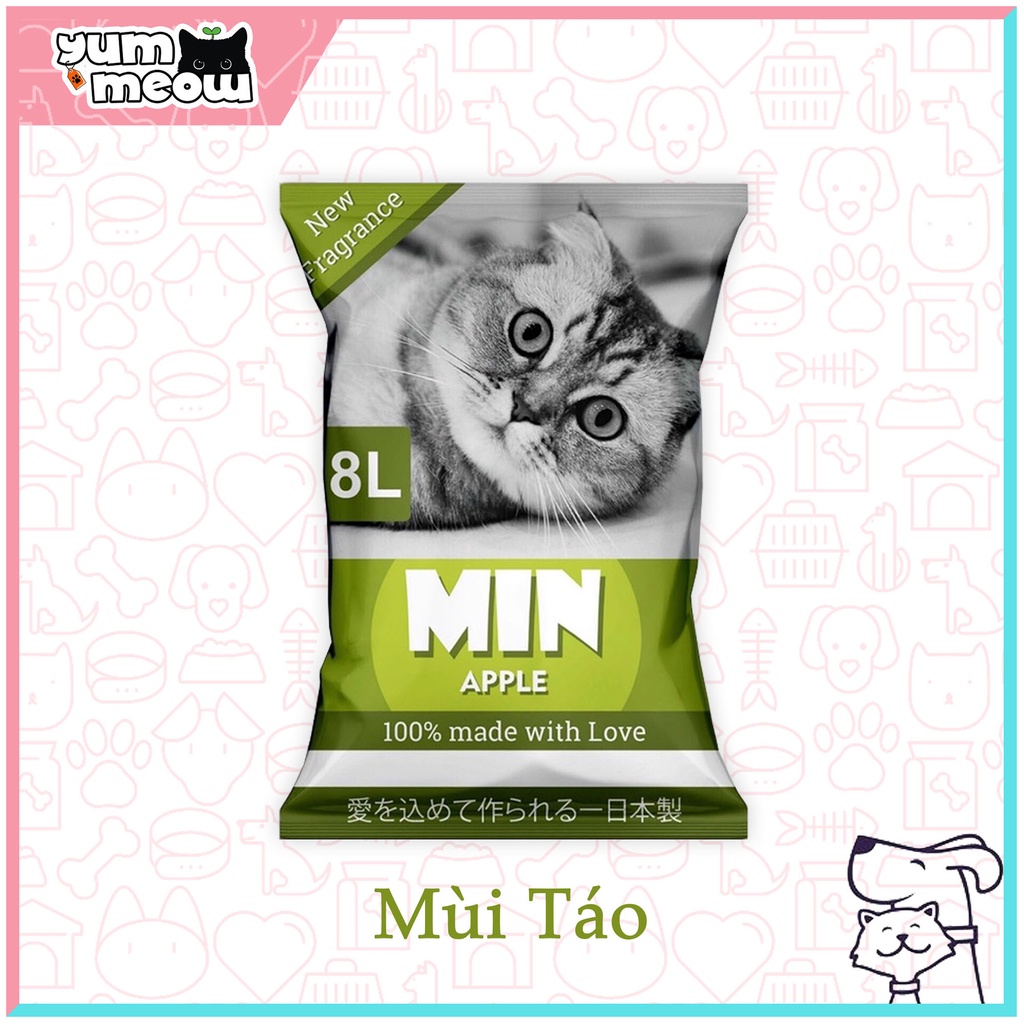 Cát vệ sinh Min | Cát đất sét vệ sinh cho mèo | 8 Lít ~ 3.5Kg | Yummeow Petshop