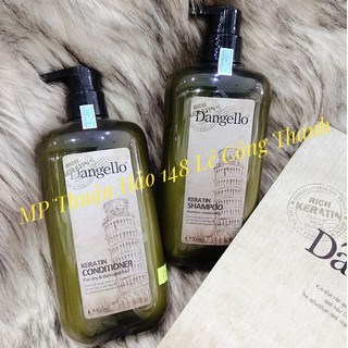 Cặp dầu gội xả keratin dangello siêu mượt chính hãng
