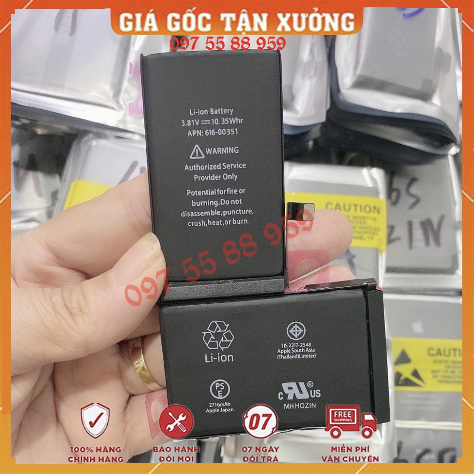 🔥Free ship🔥Pin ip 6/6S/6 Plus/6S Plus/7/7Plus/8/8 Plus/X/XS/XR li-ion 9/10 zin 🔥Free ship🔥