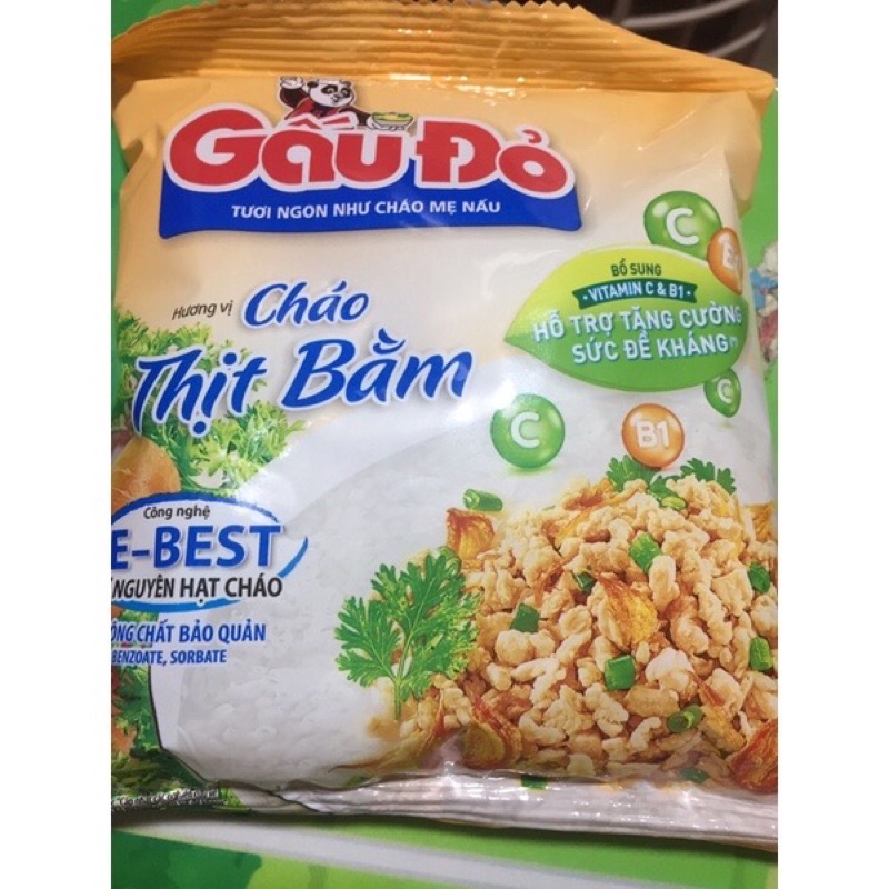 cháo gà thịt bằm Gấu đỏ gói 50g