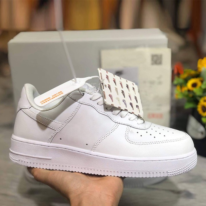 Giày AF1 chất liệu da miếng kiểu dáng Sneaker phối đồ trẻ trung năng động | BigBuy360 - bigbuy360.vn