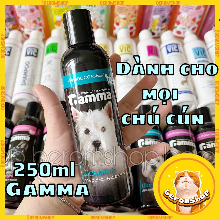 SỮA TẮM CHO CHÓ MÈO GAMMA 250ML NHẬP NGA MÙI THƠM DỊU GIÁ CỰC RẺ