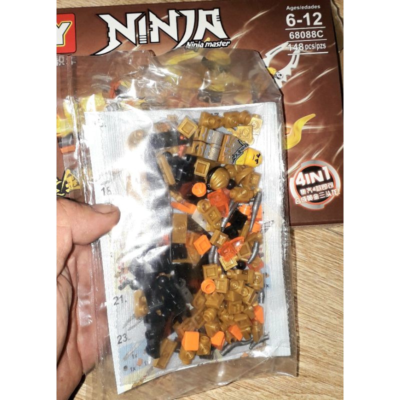 Lắp ráp 1 hộp LegoNinja Rồng 68088 có trên 100 chi tiết bằng nhựa