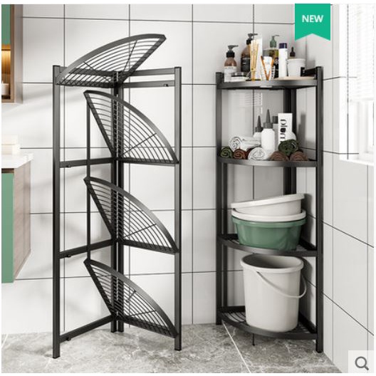 Kệ góc đa năng gấp gọn 4 tầng chịu lực ,Giá để đồ siêu tiện