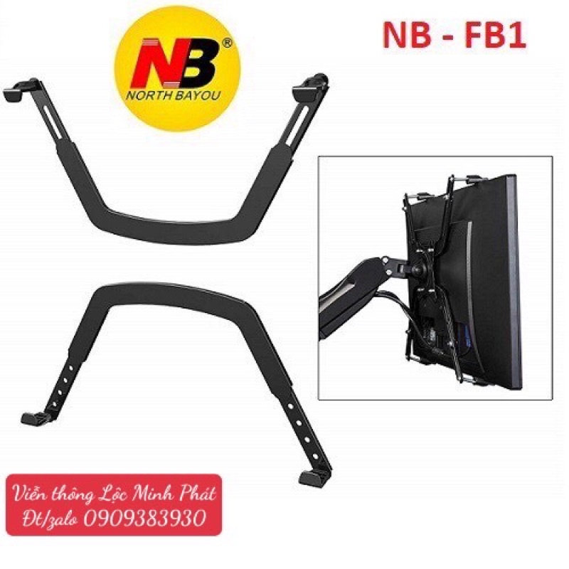Kẹp Màn Hình North Bayou NB-FP1  Cho Màn Hình Không Có Lỗ Bắt Vít - Hàng chính hãng