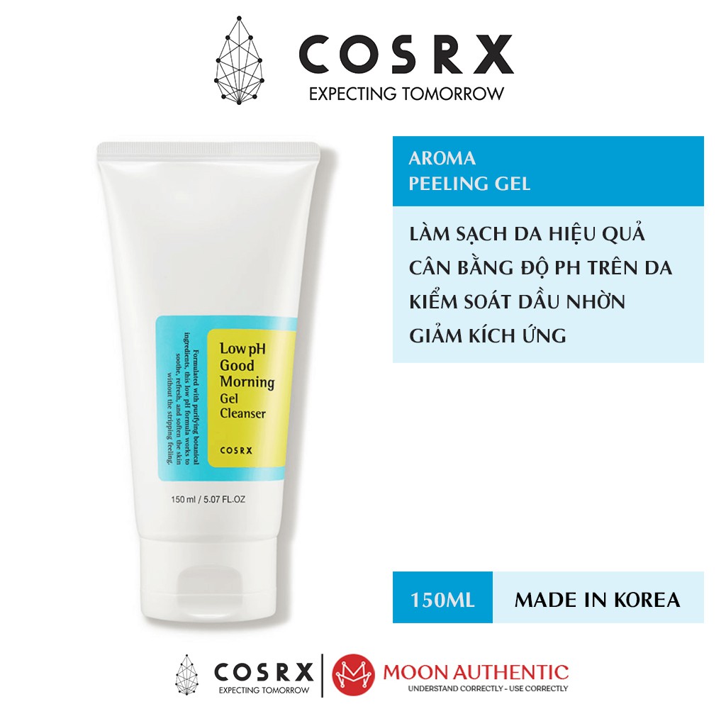 Sữa Rửa Mặt Cosrx Dạng Gel Low pH Good Morning Làm Sạch Sâu Cho Da Không Gây Kích Ứng Và Phù Hợp Với Mọi Loại Da