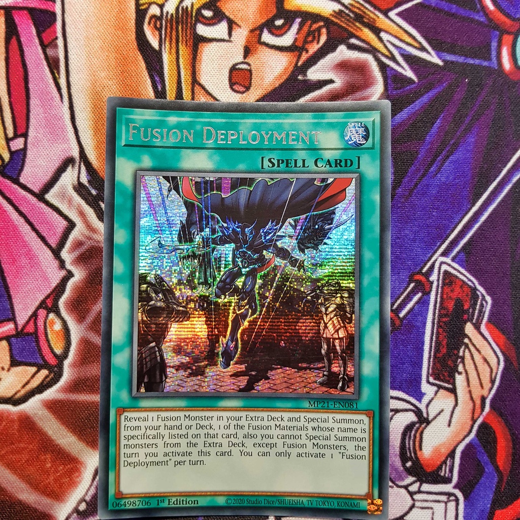 Thẻ bài Yugioh chính hãng | Fusion Deployment | MP21 Secret rare.