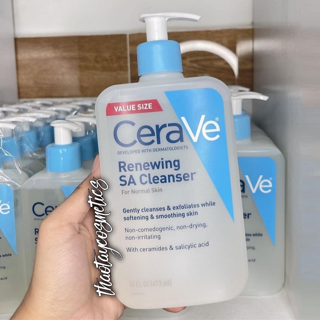 Sữa rửa mặt CeraVe Renewing SA Cleanser (237ml - 473ml)