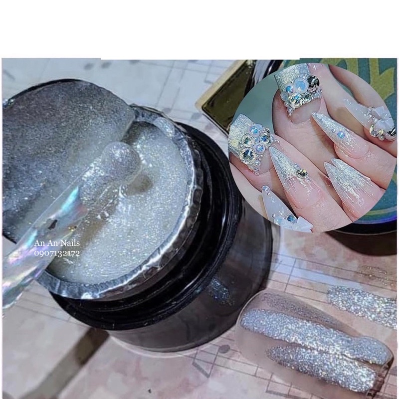 Gel nhũ siêu sáng TiTan tạo hiệu ứng nail, gel vẽ móng bắt sáng