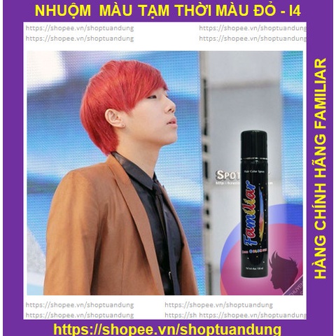 Gôm Xịt Tóc Màu Đỏ Familiar 100ml I4