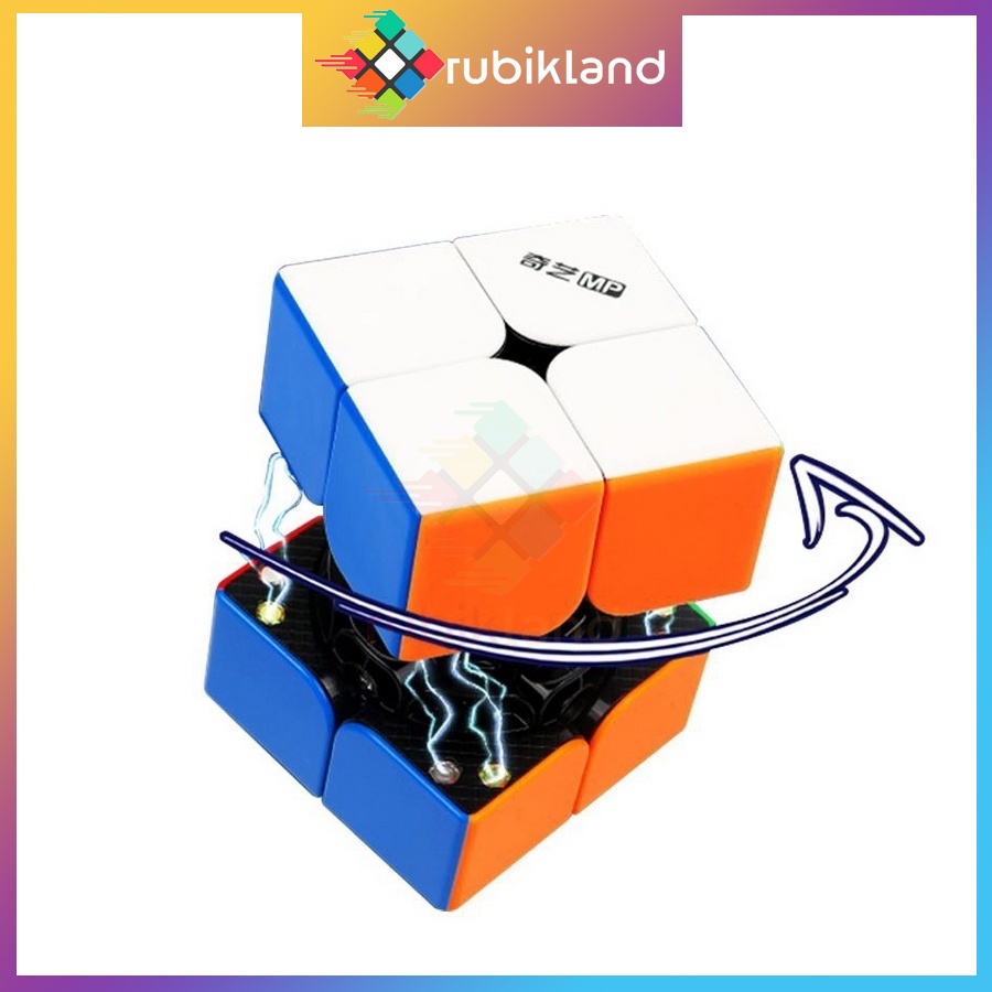 Rubik QiYi MP 2x2 M Stickerless Rubic 2 Tầng Có Nam Châm Rubick 2x2 Đồ Chơi Trí Tuệ