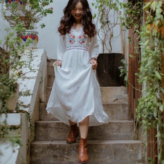 Đầm Váy BOHO bầu bí bon chen dc nha