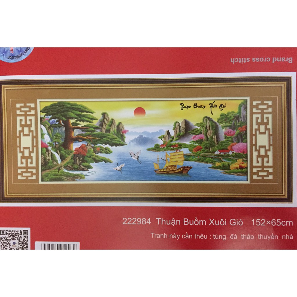 Tranh thêu chữ thập 222984 (chưa thêu)