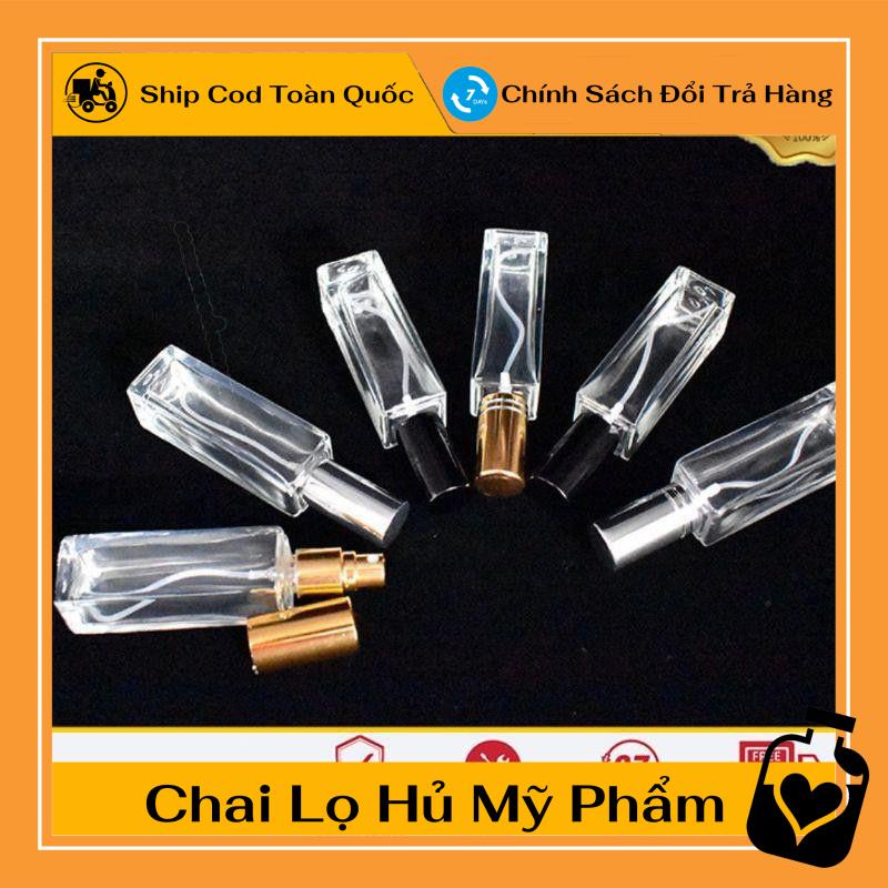 Lọ Chiết Nước Hoa ❤ Chai lọ chiết nước hoa 20ml vuông đựng dầu thơm, phụ kiện du lịch