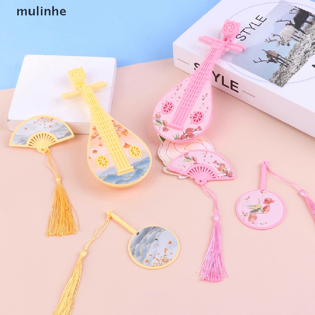 1 Bộ Quạt Cầm Tay Pipa Cổ Điển Trang Trí Cho Nhà Búp Bê