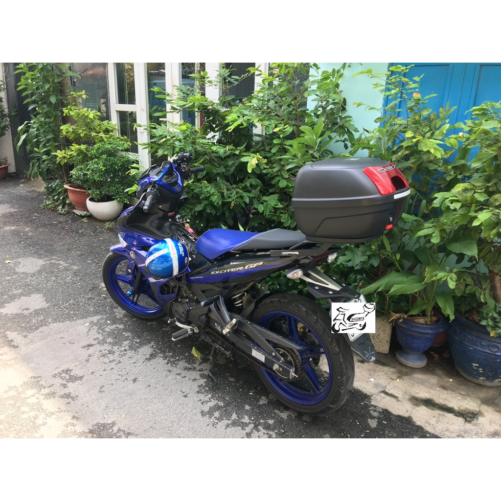 Thùng xe Exciter 150 mẫu thùng Givi E26NX và baga Exciter150 chuẩn theo xe, hàng Givi chính hãng, bảo hành 2 năm
